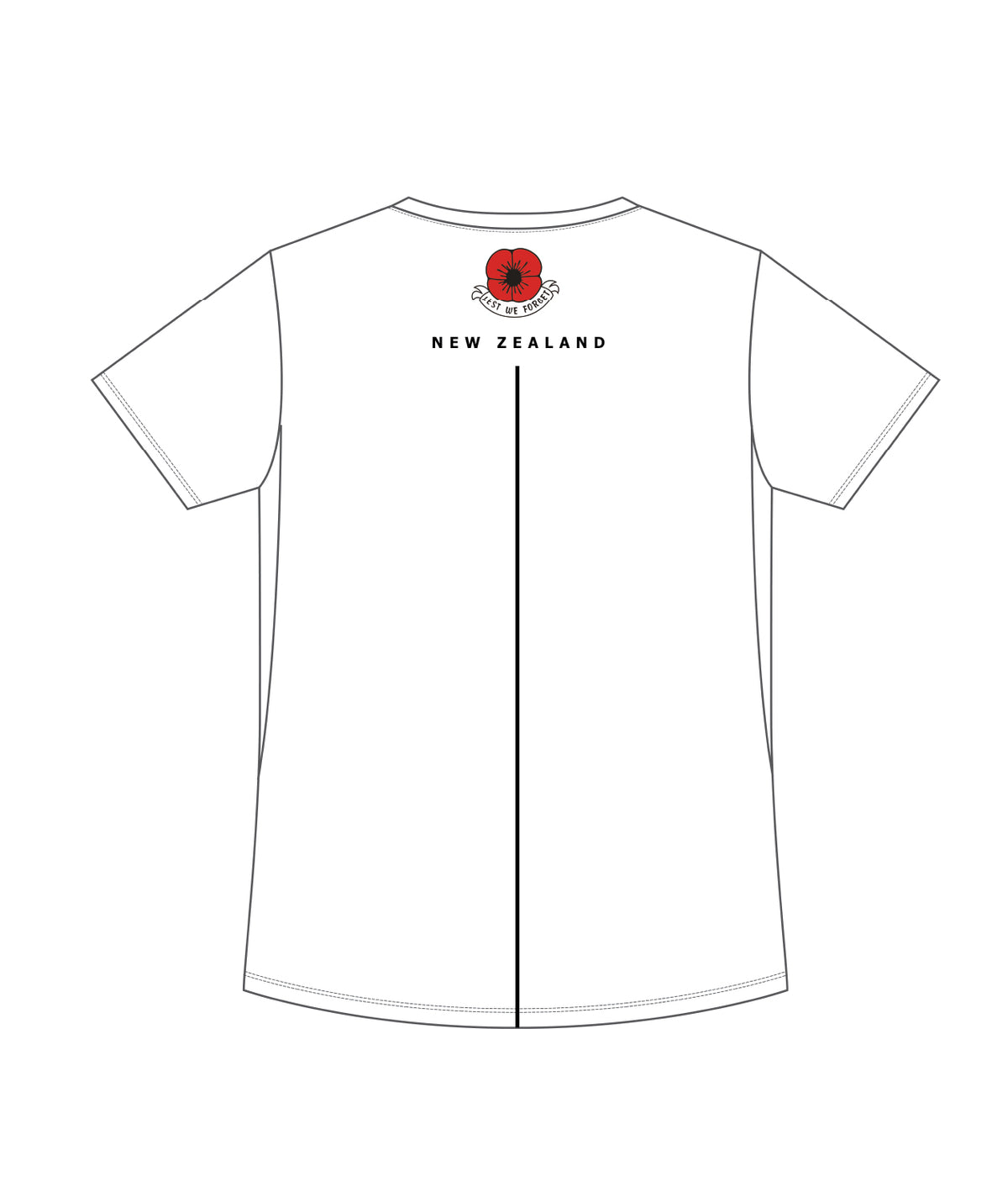 Women's Malta 25 ANZAC Performance T-Shirt SS - Black/White