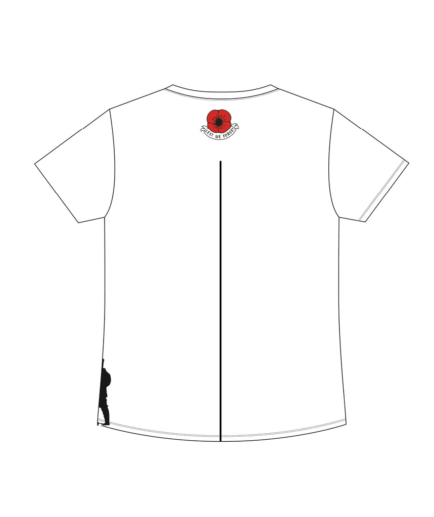 Men's Malta 25 ANZAC Performance T-Shirt SS - Black/White