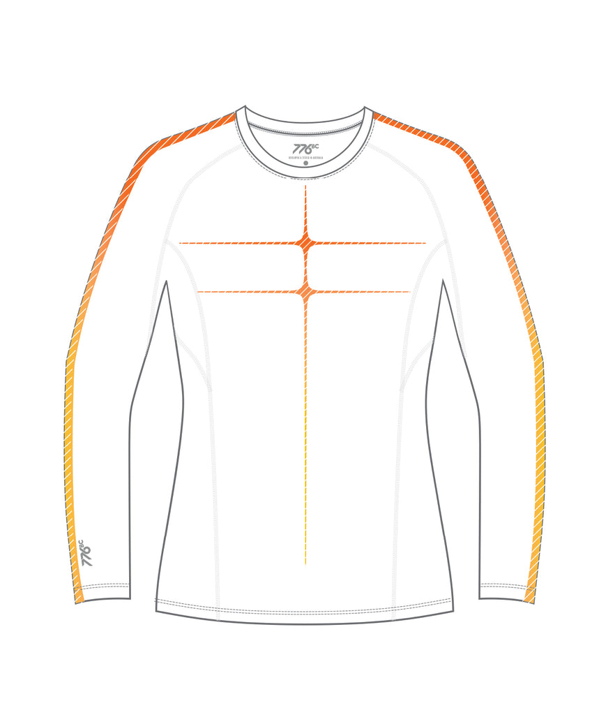 Women's Curtin University Motion Base Layer LS - White