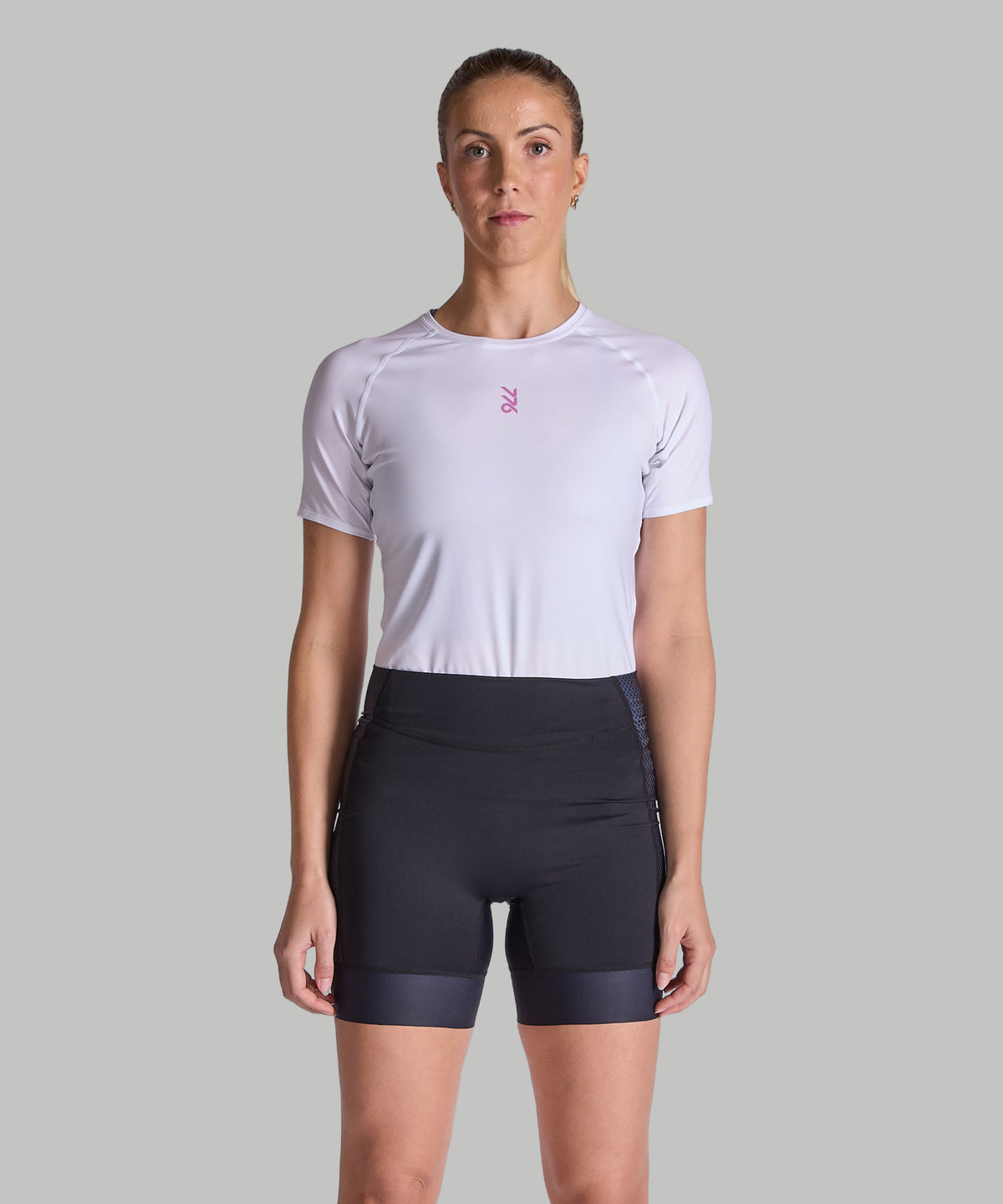 Women's 776BC Training T-Shirt SS - White/Endorphin
