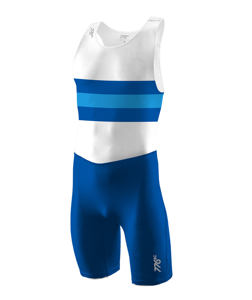 Men's ANUBC Streamline Leg Band Unisuit - Blue/White