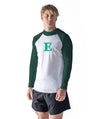 Men's Exeter University Sun Hoodie LS - White/Green