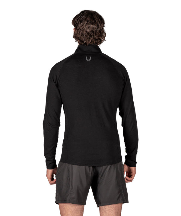Women's Gippsland Grammar Pro-Merino 1/4 Zip LS - Black