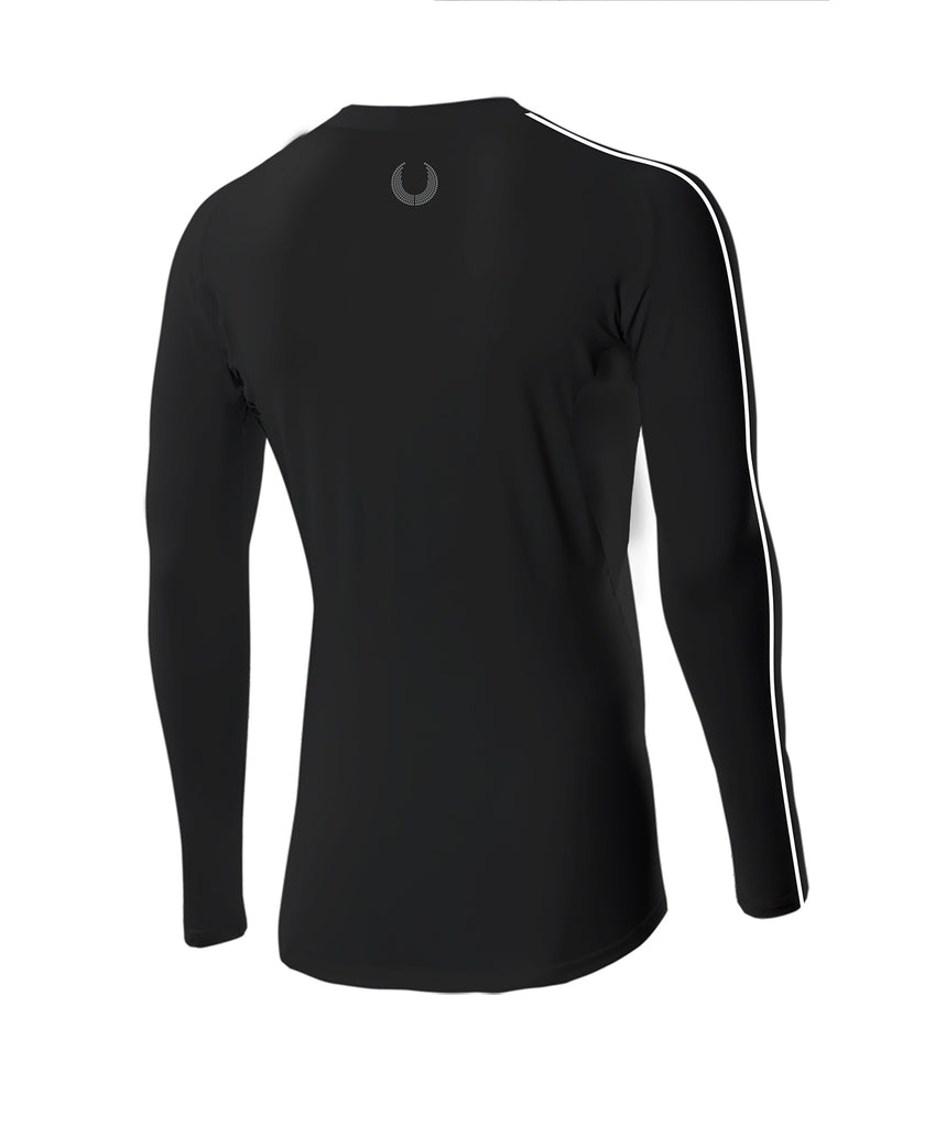 Men's Hawkes Bay Rowing Club Training Base Layer Ls - Black