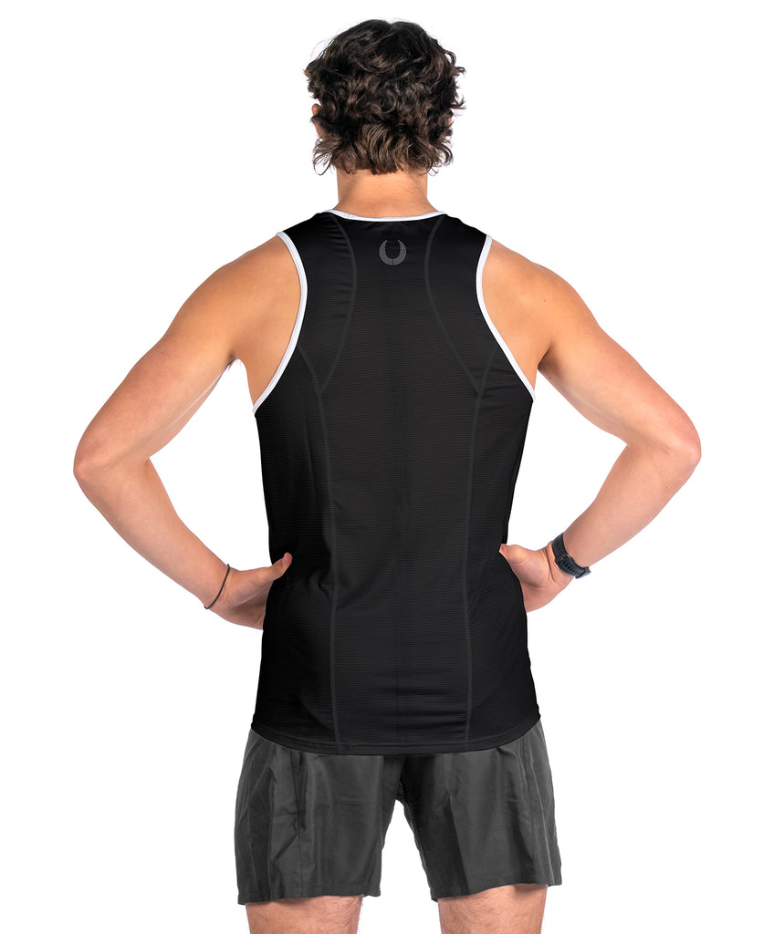 Men's Hawkes Bay Rowing Club Performance Tank - Black