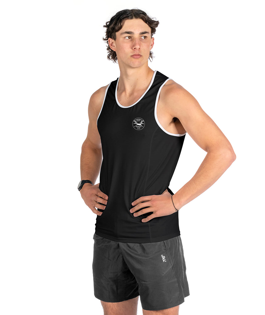 Men's Hawkes Bay Rowing Club Performance Tank - Black