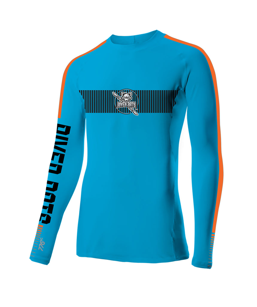 Men's River Rats Winter Base Layer LS - Neon Blue