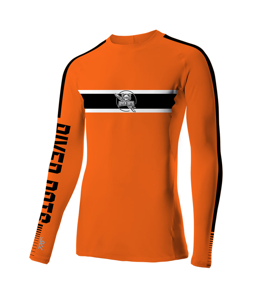 Men's River Rats Winter Base Layer LS - Neon Orange