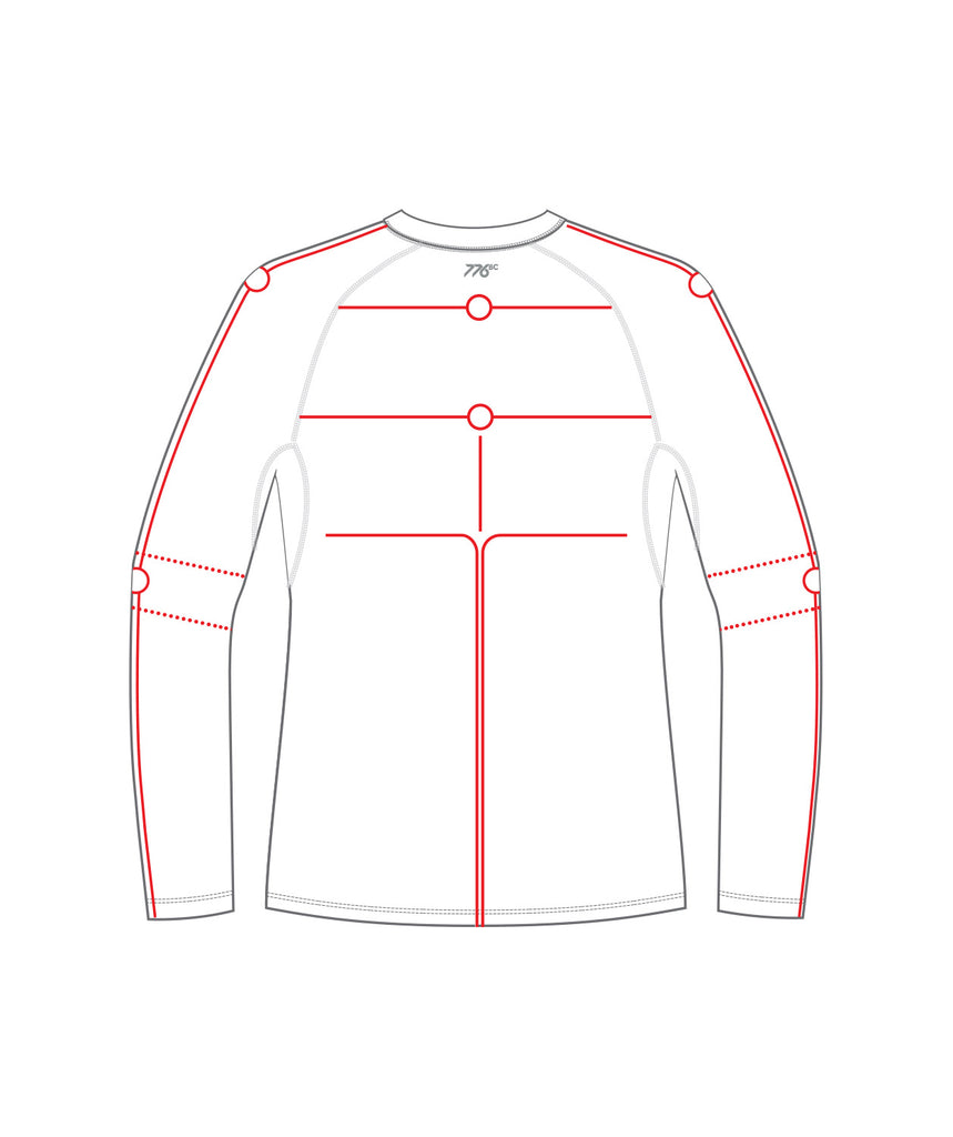Men's St George Motion Base Layer LS - White/Red