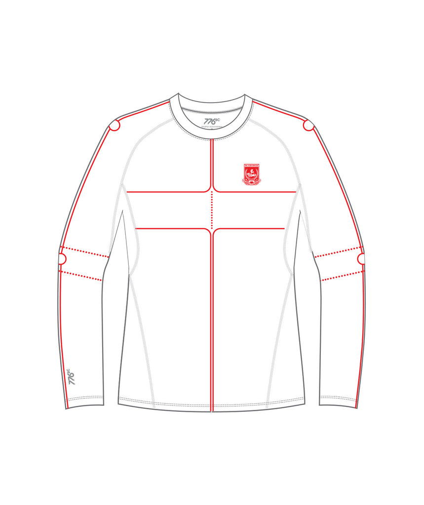 Men's St George Motion Base Layer LS - White/Red