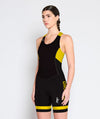 Women's Richmond Rowing Club Pro Unisuit - Black/Yellow