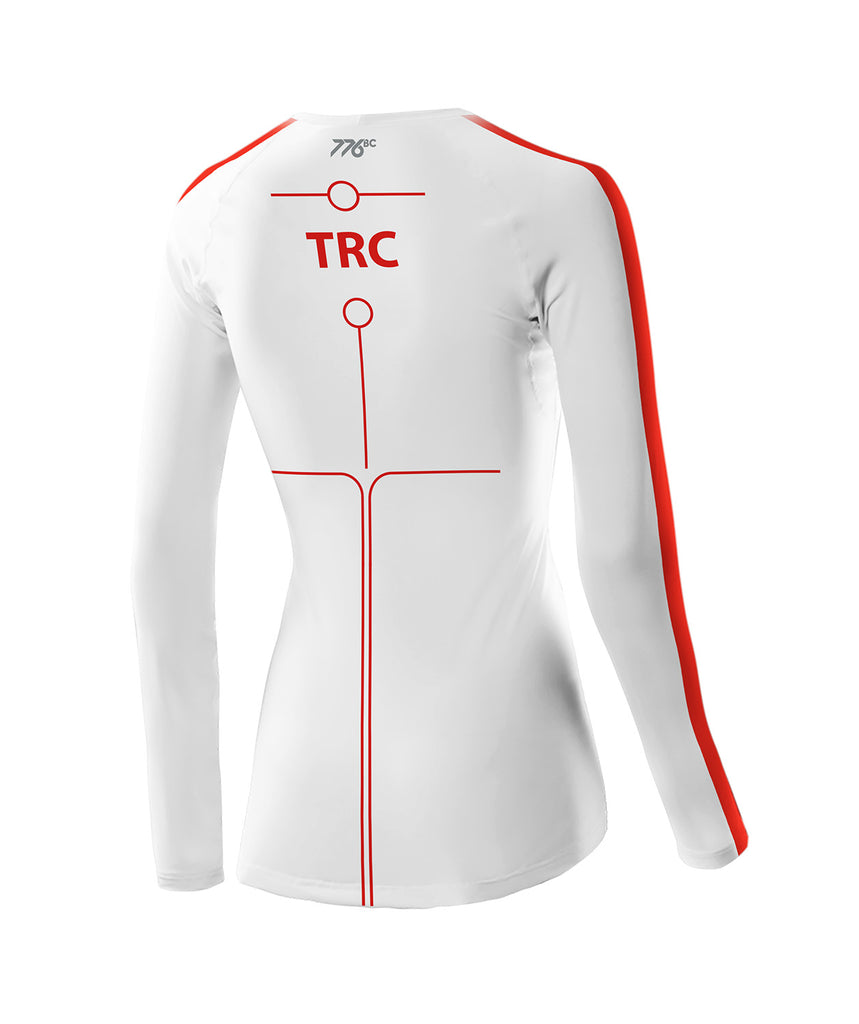 Women's Torrens Rowing Club Motion Base Layer LS - White/Red