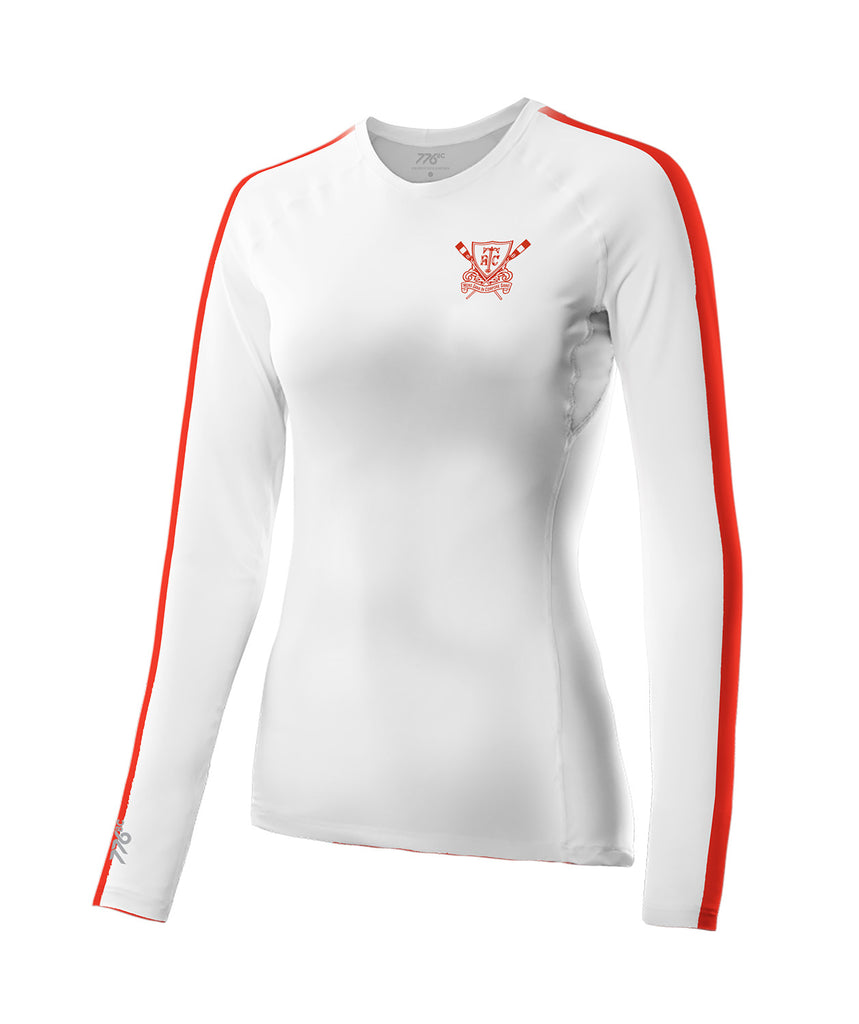 Women's Torrens Rowing Club Motion Base Layer LS - White/Red