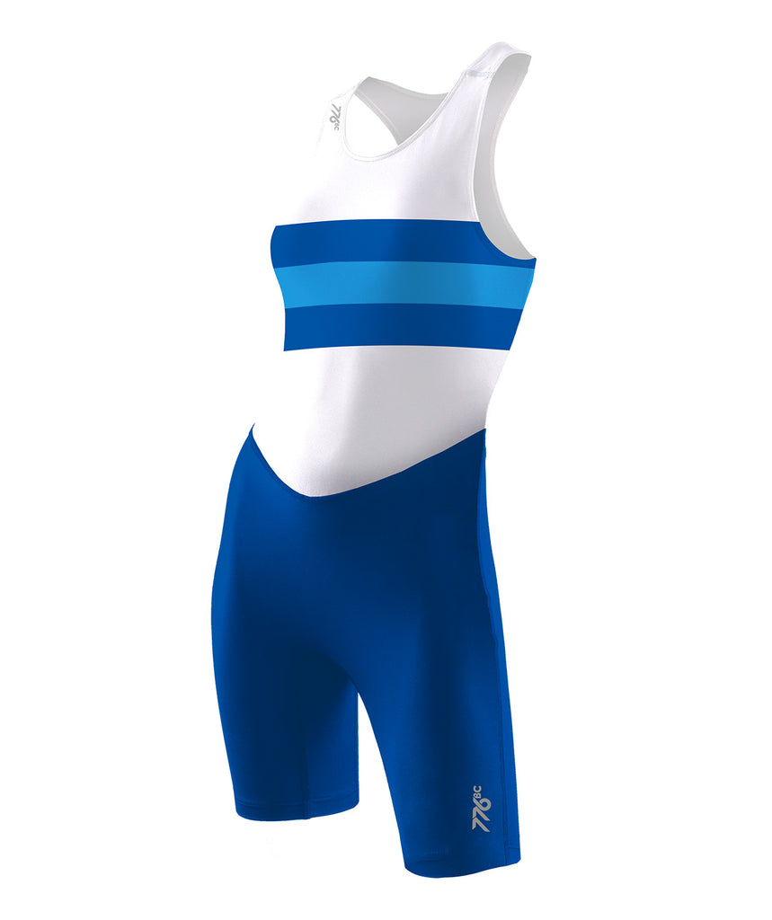 Women's ANUBC Streamline Leg Band Unisuit - Blue/White