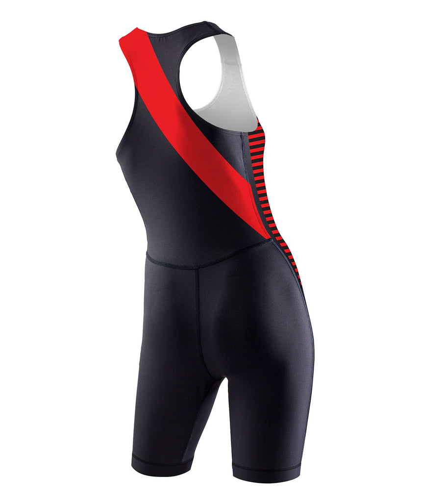 Women's Essendon Rowing Club Racing Pro Unisuit - Black/Red