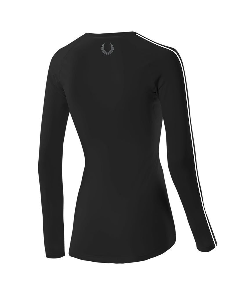 Women's Hawkes Bay Rowing Club Base Layer LS - Black