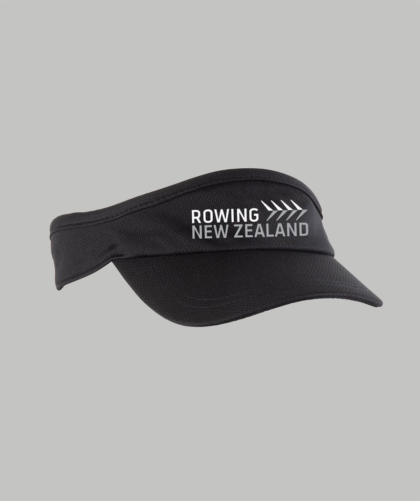 Unisex Rowing NZ Supporter Visor - Black