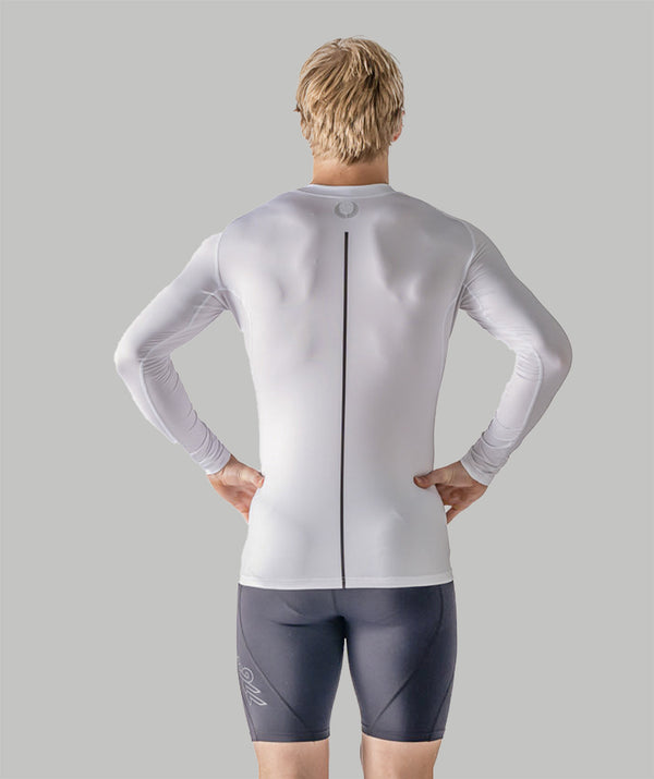 Men's 776BC x Rowing NZ Performance Base Layer LS - White