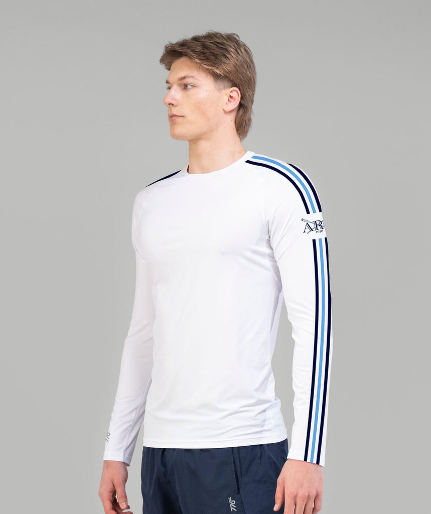 Men's Abbotsford Rowing Club Base Layer LS - White/Blue