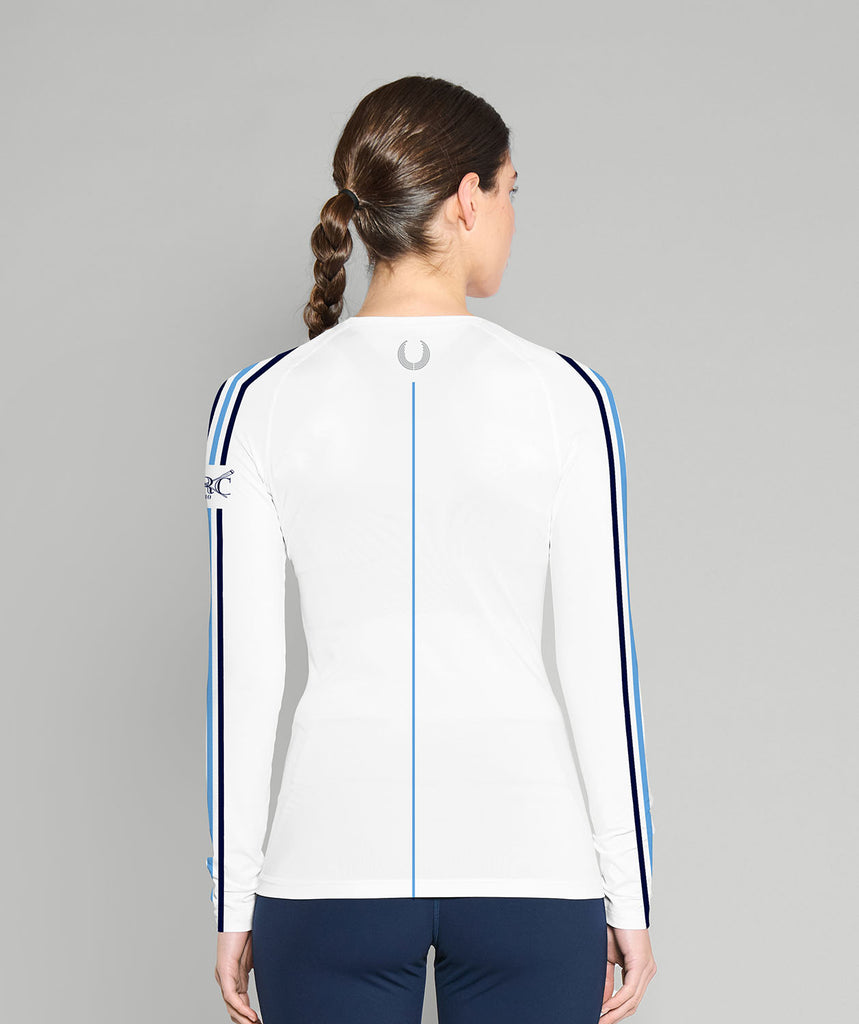 Women's Abbotsford Rowing Club Base Layer LS - White/Blue