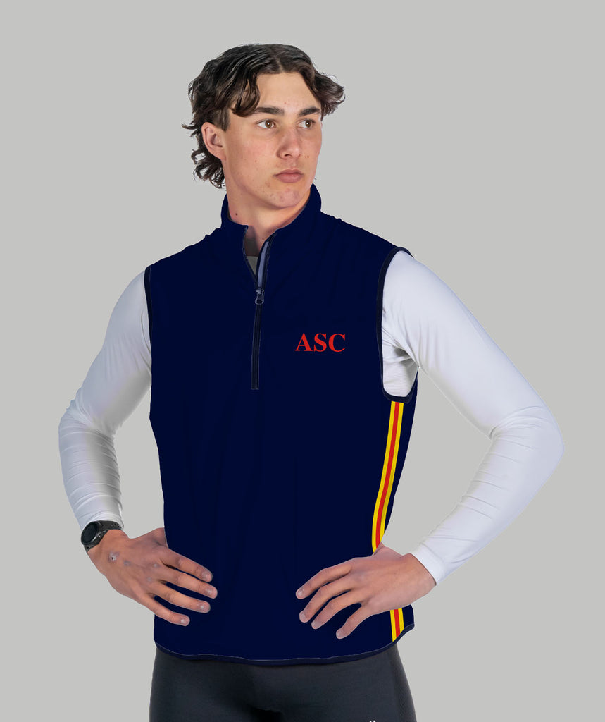 Men's Adelaide Sculling Club Stratus Vest - Navy