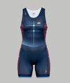 Men's ADF Rowing Training Pro Unisuit - Navy/Purple