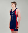 Men's American School in London Pro Unisuit - Navy/Red