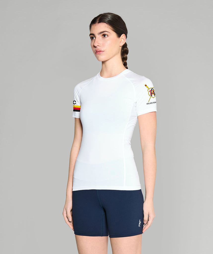 Women's Adelaide Rowing Club Base Layer SS - White