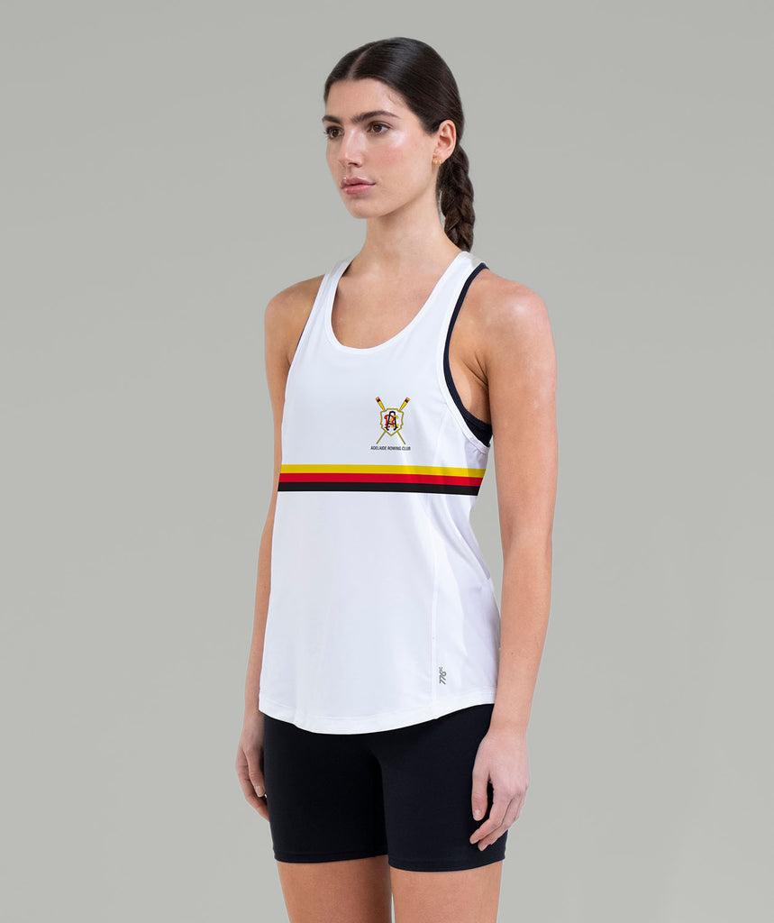 Women's Adelaide Rowing Club Performance Tank - White