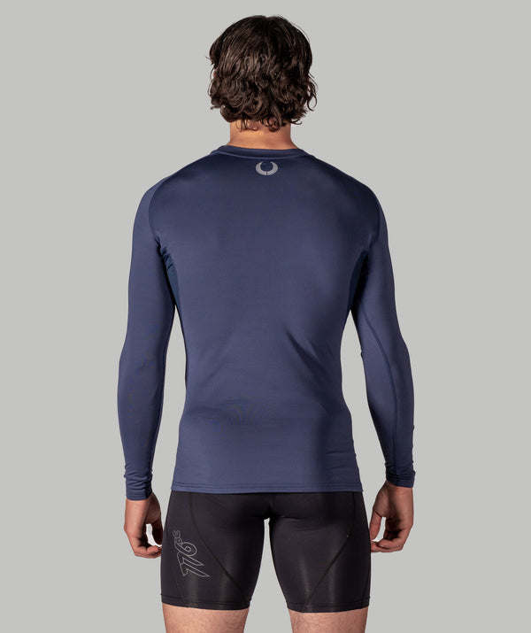 Men's Wreath Winter Base Layer LS - Navy