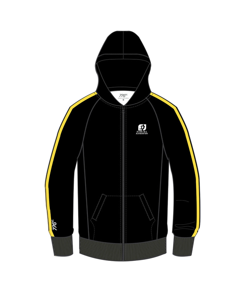 Men's Ashburton Rowing Club  Podium Jacket - Black/Yellow