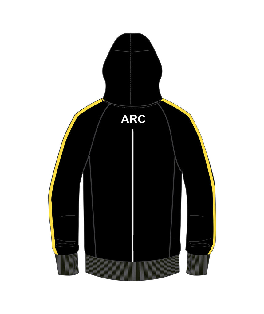 Women's Ashburton Rowing Club  Podium Jacket - Black/Yellow