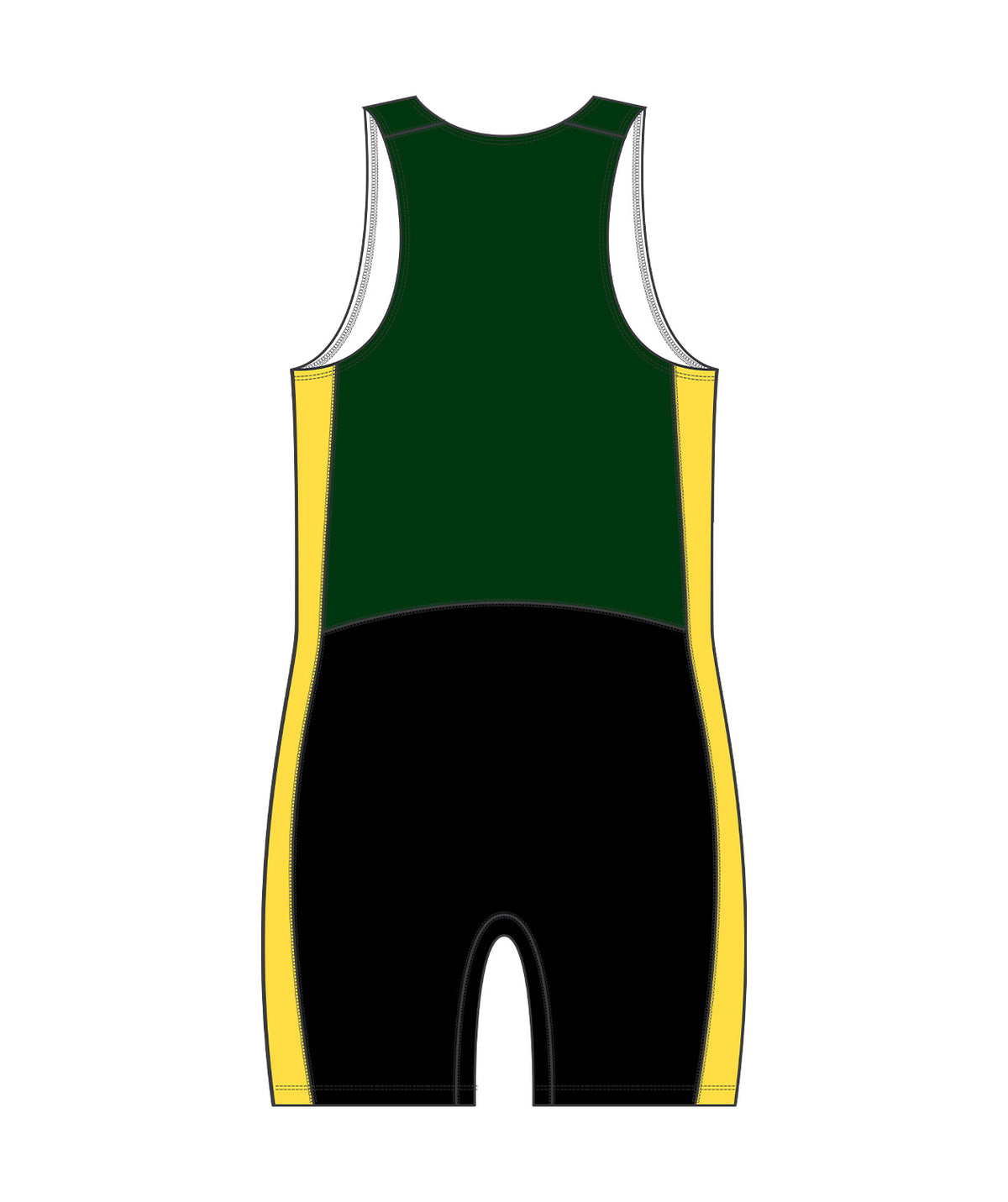 Men's Ashburton Rowing Club  Sprint Unisuit - Black/Green