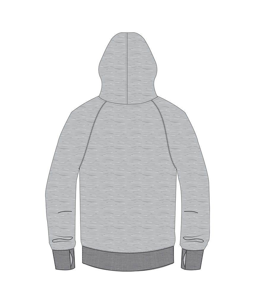 Unisex Manly Warringah Kayak Club  Pop Over Hoodie - Grey Marle