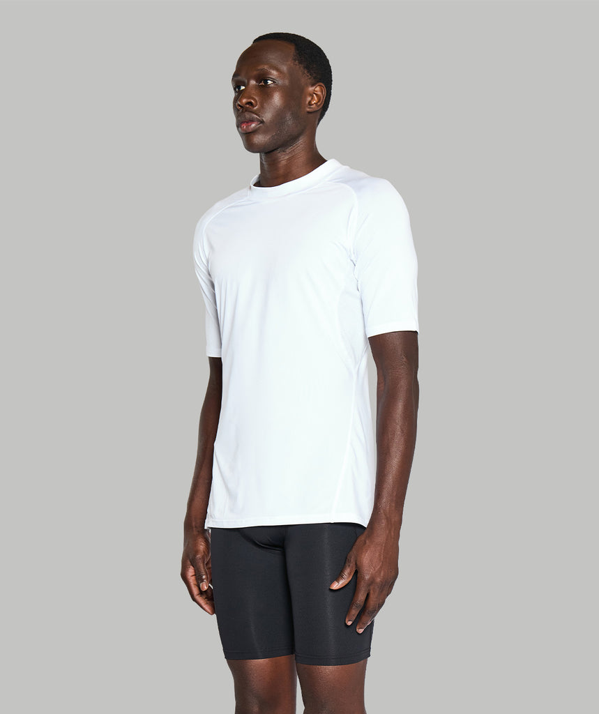 Men's Wreath Performance Base Layer SS - White
