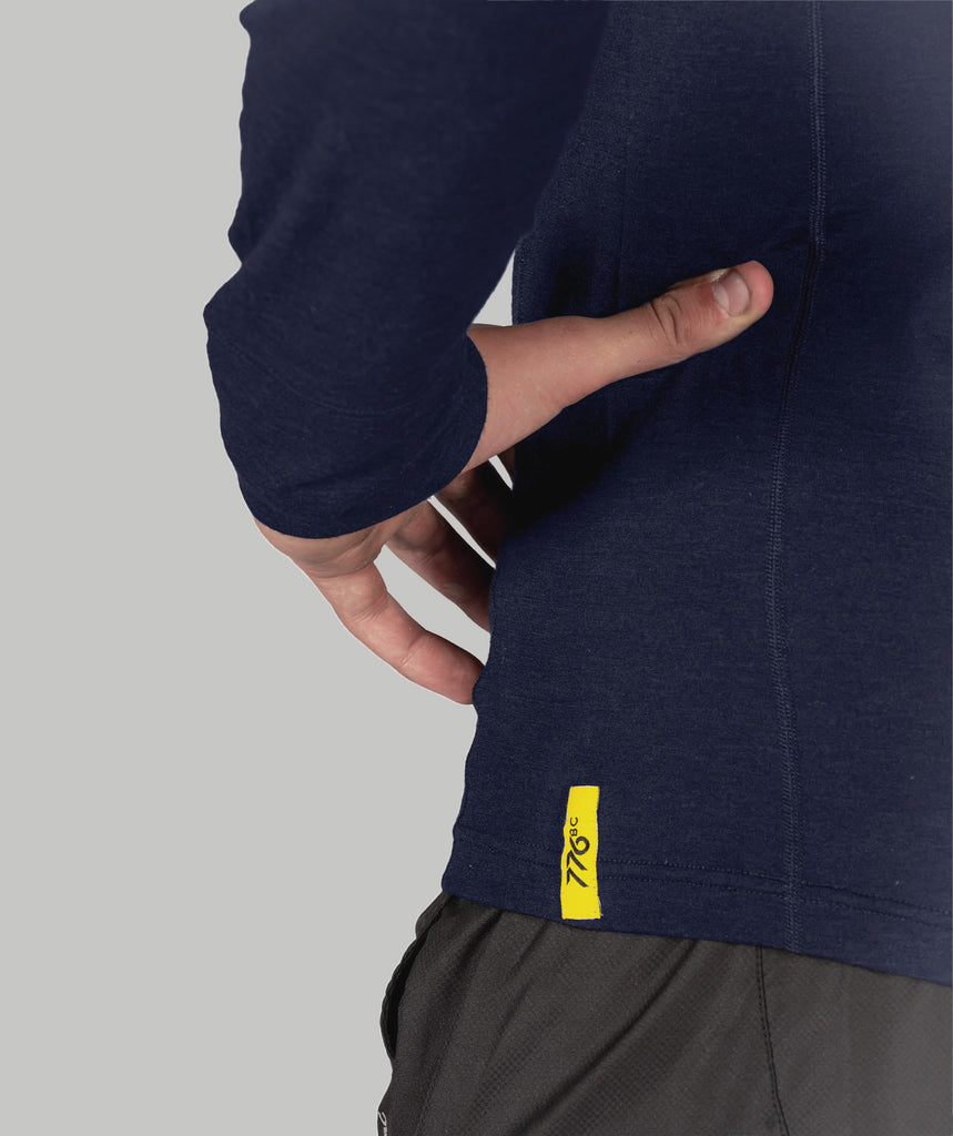 Men's Wreath Pro-Merino ¼ Zip - Navy