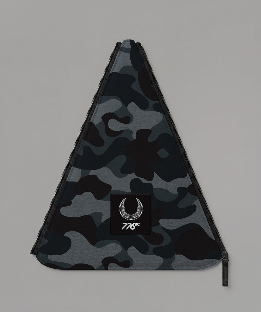 776BC Pro Tour Camo Backpack Patch - Black