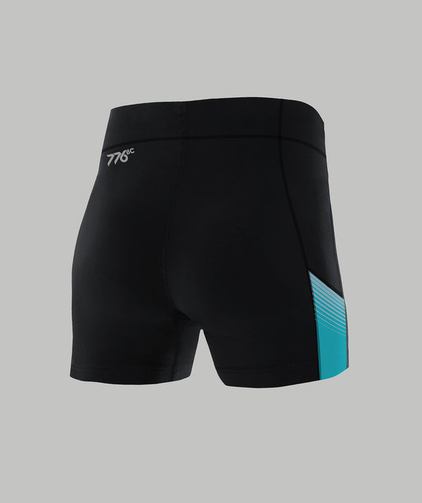 Women's Bayswater Paddlesports Club Streamline Short - Black/Aqua