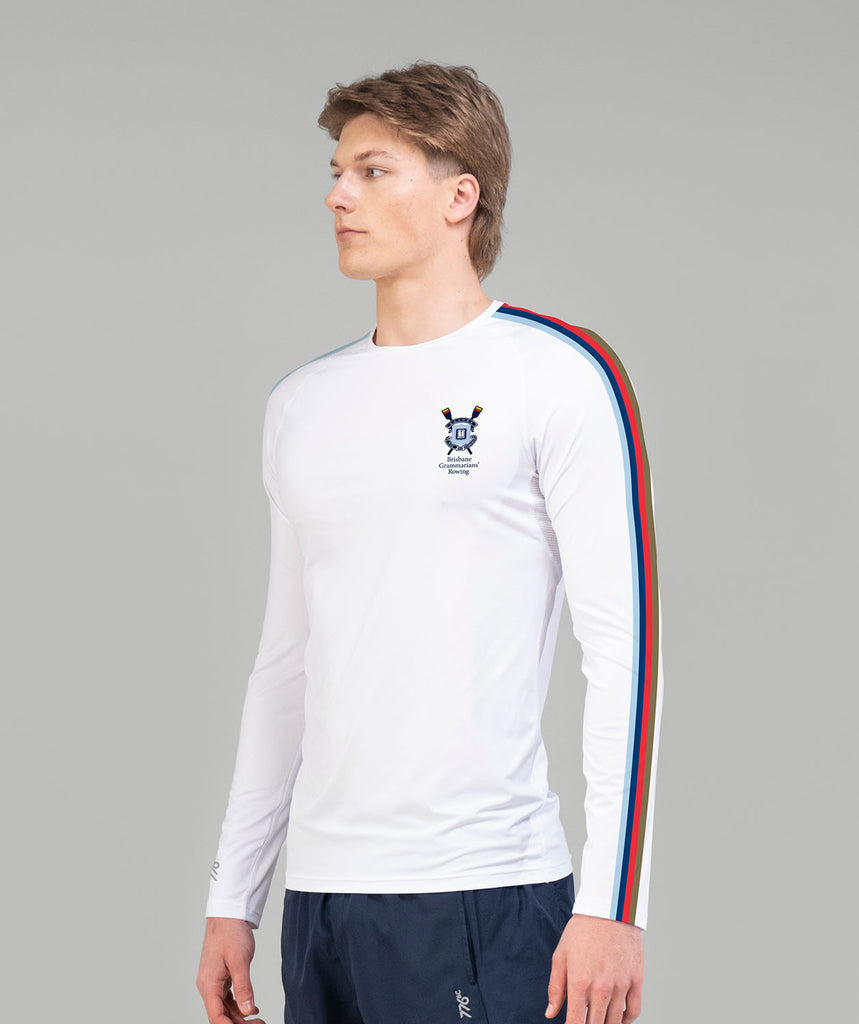 Men's Brisbane Grammarians Base Layer LS - White