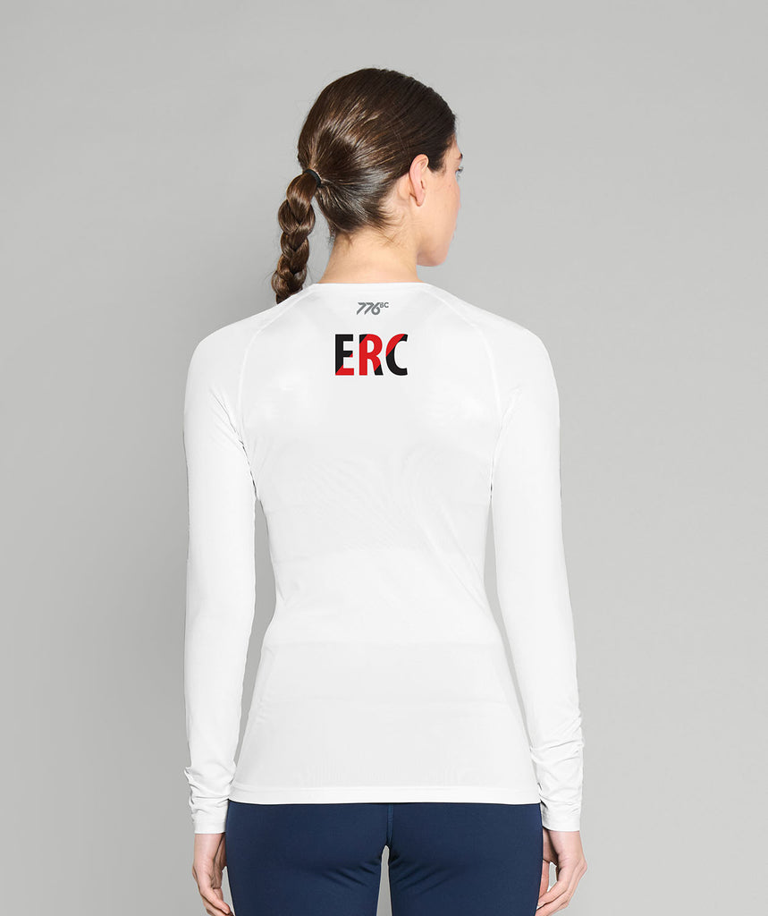 Women's Essendon Rowing Club Training Base Layer LS - Black/Red
