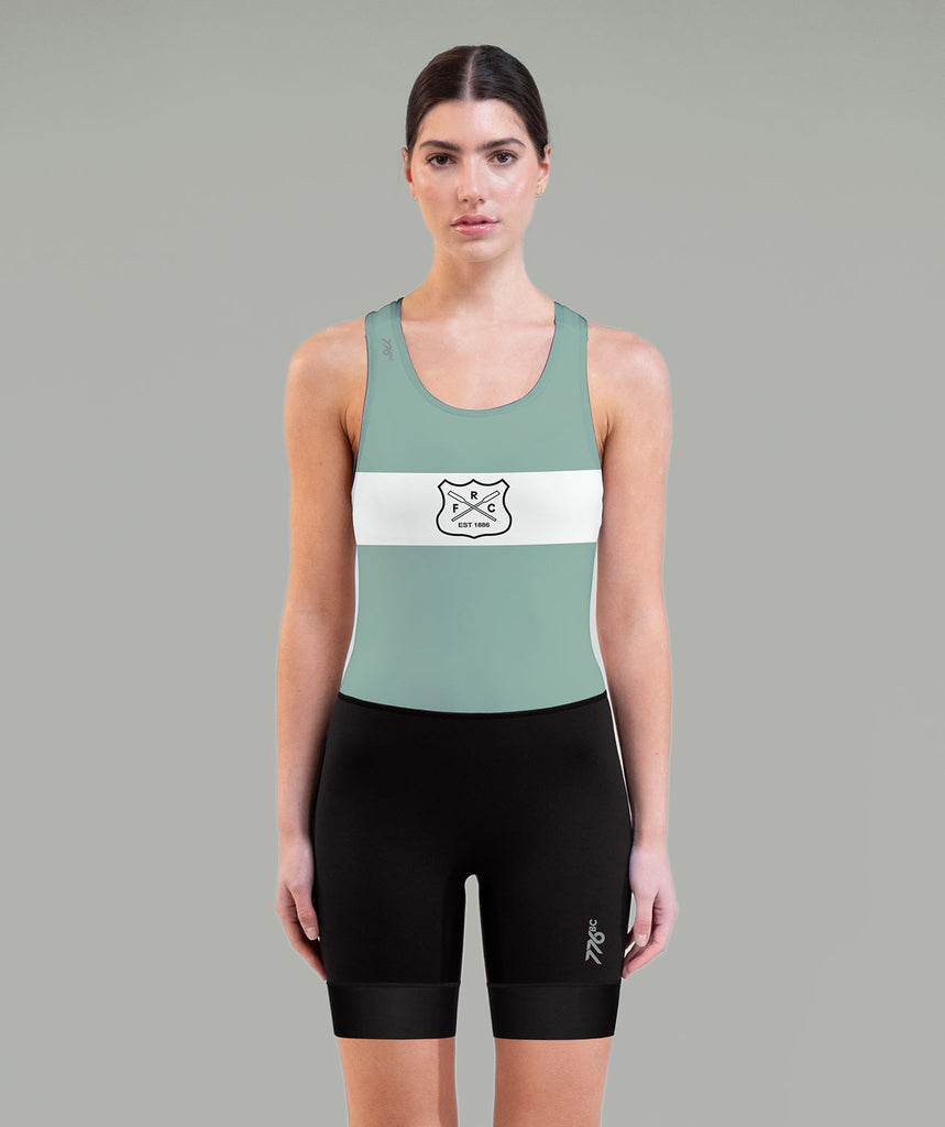 Women's Fremantle Rowing Club Streamline Unisuit - Cambridge Blue/Black