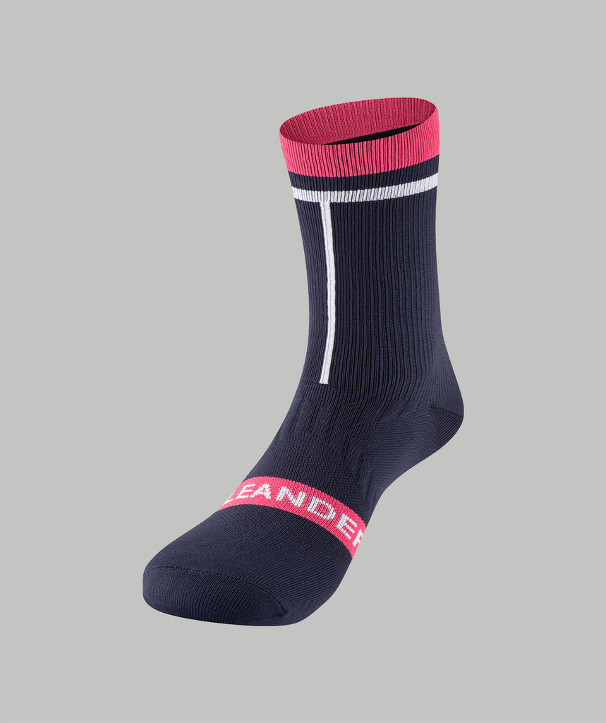Icon Collection Leander Performance Socks - Navy/Pink