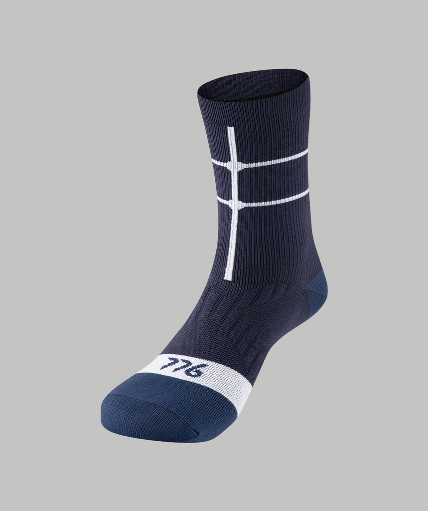 Motion Performance Socks - Navy/White
