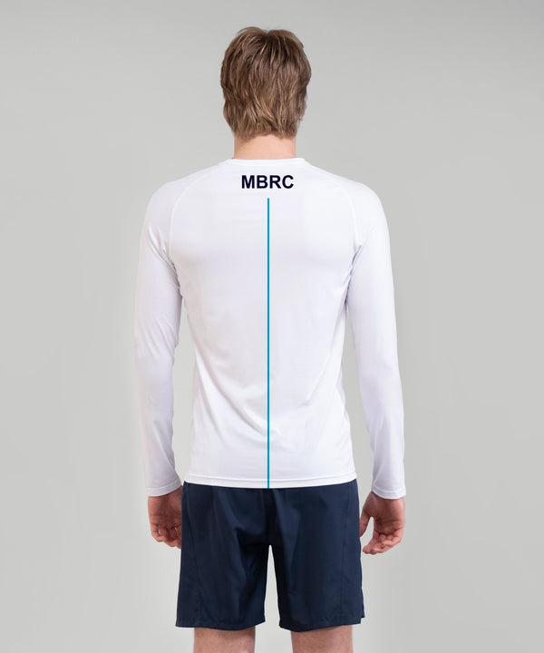 Men's Murray Bridge Rowing Club Base Layer LS - White