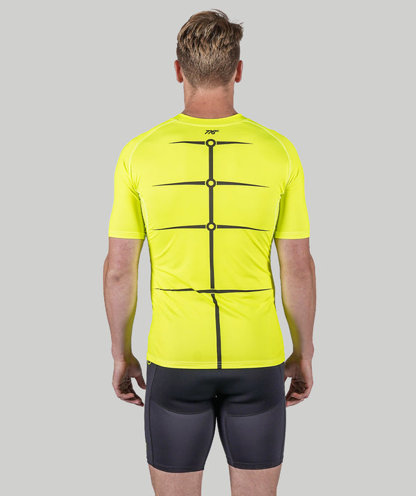 Men's Motion 2.0 SS Base Layer - Neon Yellow/Black