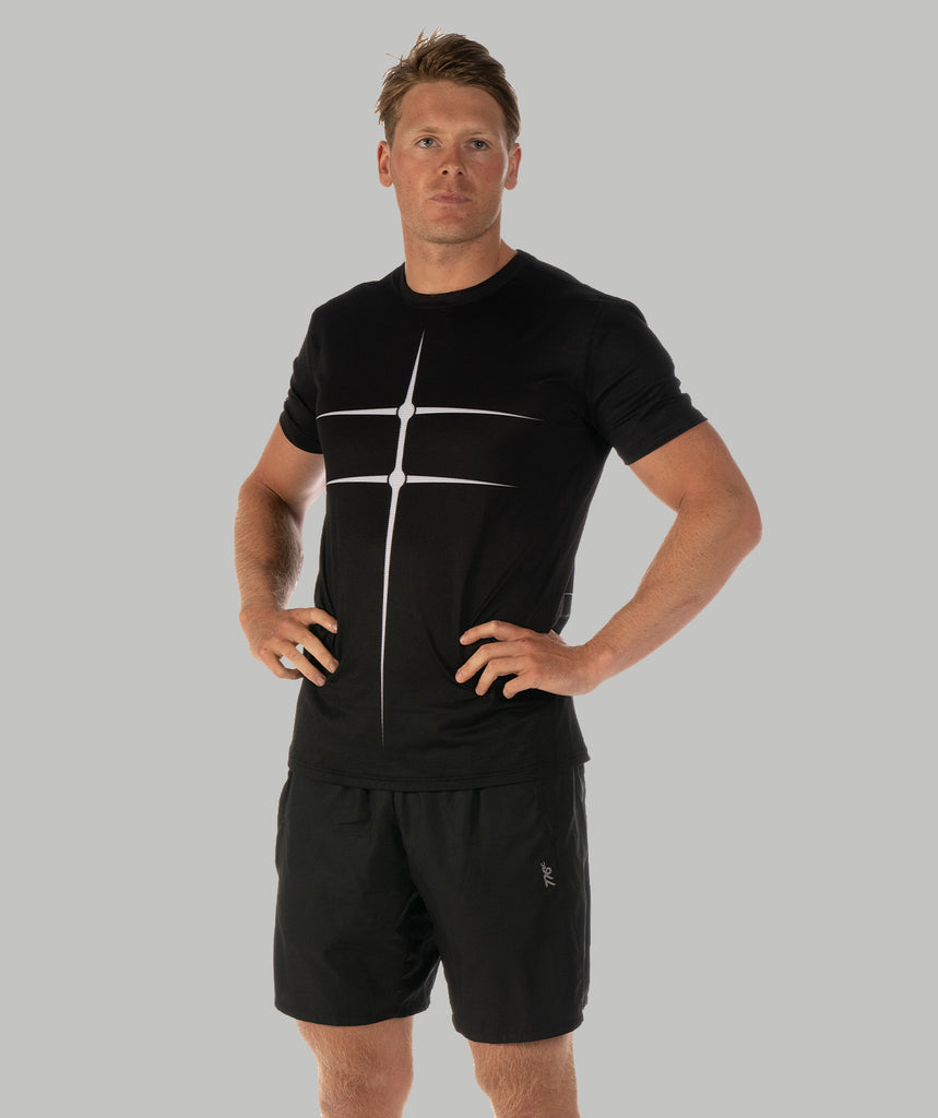 Men's Motion Pro Performance 2.0 T-Shirt - Black/White