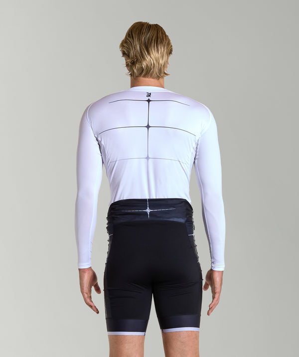 Men's Motion Pro Base Layer LS - White/Graphite