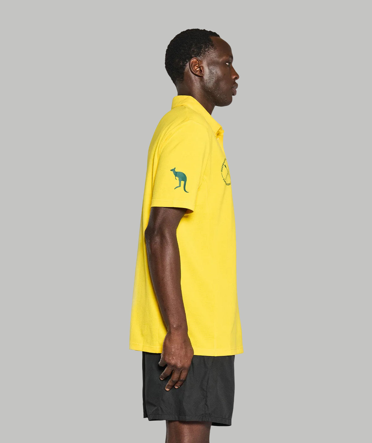 Men's Rowing Australia Supporter Club Pique Polo SS - Yellow