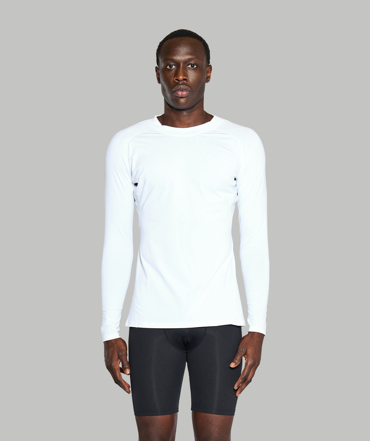 Men's Wreath Winter Base Layer LS - White