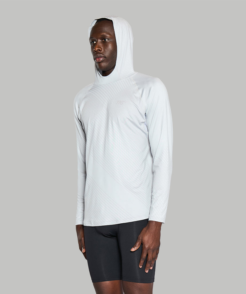 Men's Wreath Sun Hoodie - Graphic Gray